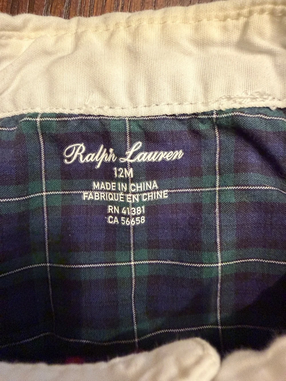 Polo Ralph Lauren Baby Boys Patchwork Plaid Button Down Shirt 12M Cotton